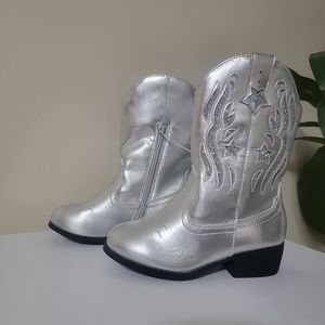 New JELLYPOP SPUR SILVER GIRLS’ (1) WESTERN BOOT